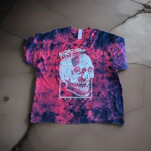 The Forty Twos Eyelids Tie-Dye Graphic Tshirt Size 2XL Good Used Condition